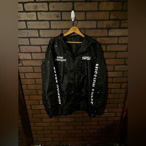 Black NASA 3XL Windbreaker Jacket